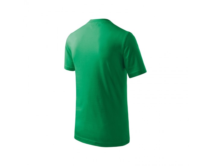 Malfini Детска тениска Basic 138, размер 134 cm, възраст 8 години, зелена