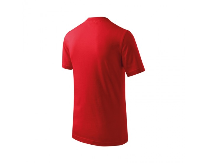 Malfini Детска тениска Basic 138, размер 134 cm, възраст 8 години, червена