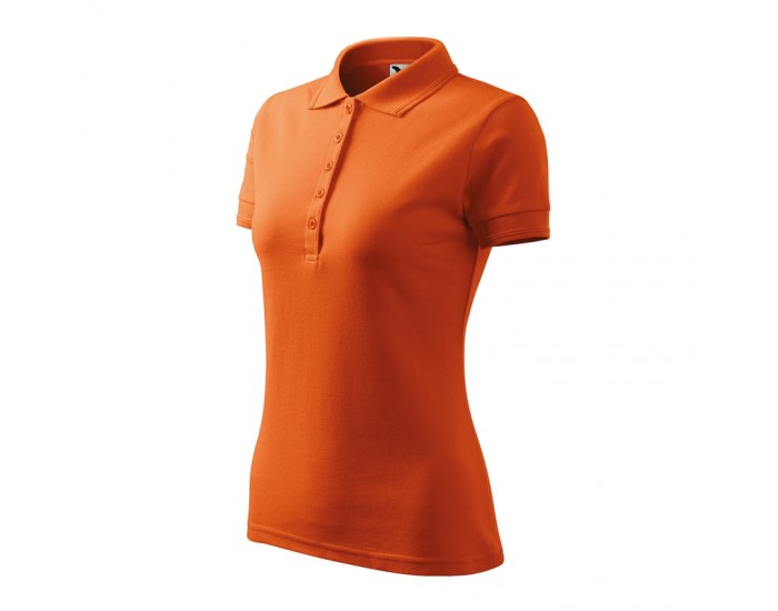 Malfini Дамска тениска Pique Polo 210, размер L, оранжева