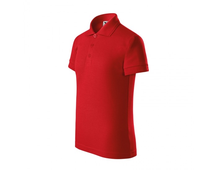 Malfini Детска тениска Pique Polo 222, размер 122 cm, възраст 6 години, червена