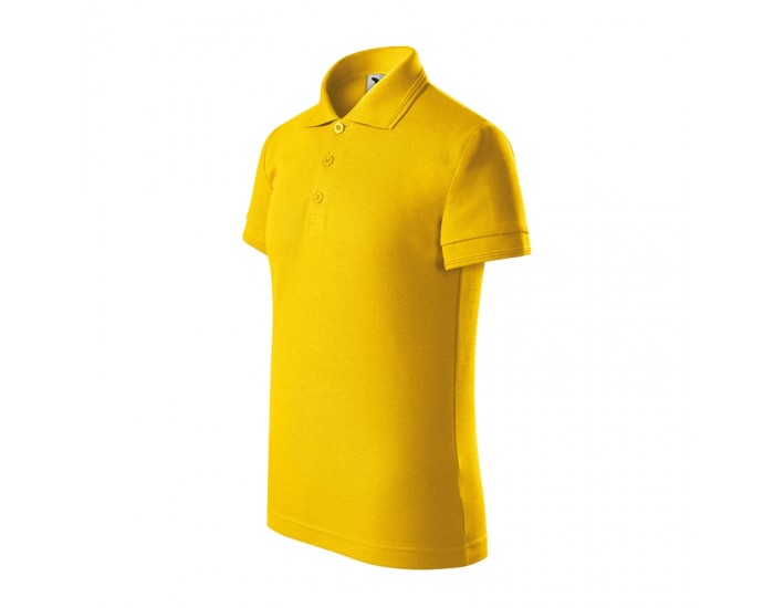 Malfini Детска тениска Pique Polo 222, размер 122 cm, възраст 6 години, жълта