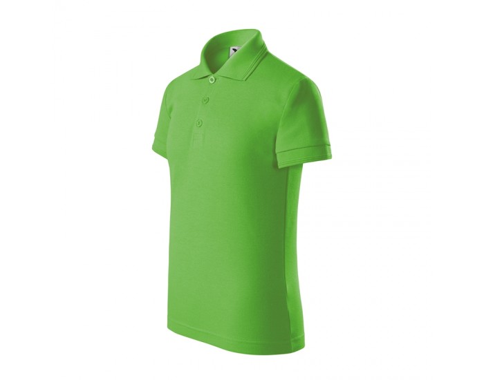 Malfini Детска тениска Pique Polo 222, размер 122 cm, възраст 6 години, зелена