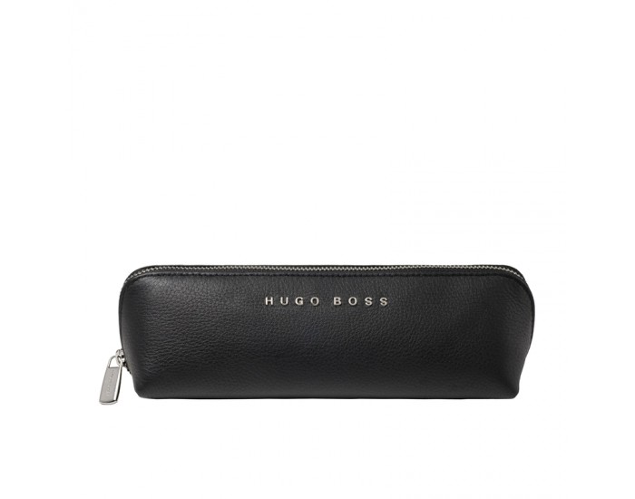 Hugo Boss Калъф Storyline, за пишещи средства, с цип, кожен, черен Hugo Boss Калъф Storyline, за пишещи средства, с цип, кожен, черен