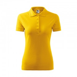 Malfini Дамска тениска Pique Polo 210, размер L, жълта - Декорации