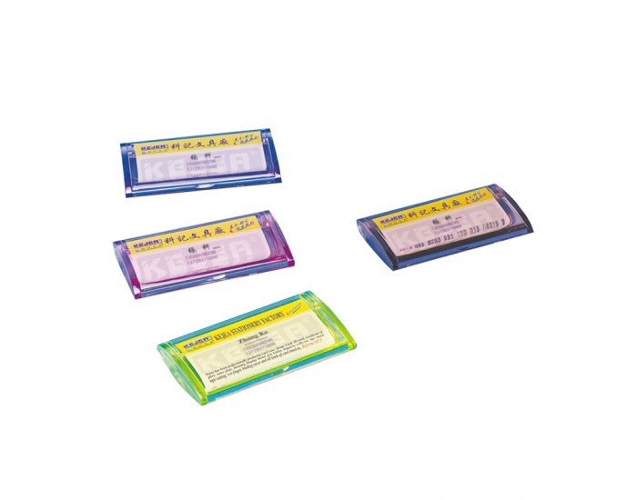 KEJEA Кутия поставка за визитки, пластмасова, прозрачна