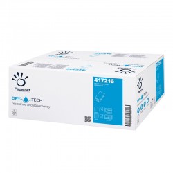 Papernet Кърпи за ръце Drytech, 22 х 21 cm, еднопластови, целулозни, 320 къса, 15 броя - Papernet