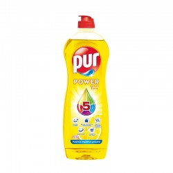 Pur Препарат за миене на съдове Duo Power, лимон, 750 ml - Pur