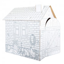 Small Foot Къща за игра, картонена, 87 х 71 х 88 cm - Материали за декорация