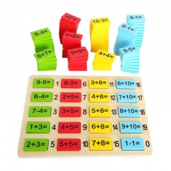 Small Foot Дъска Задачи по математика, с плочки, дървен, 111 части - Канцеларски материали