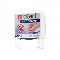 Colop Печат Microban Printer 20 Protect Kids, правоъгълен, черен - Colop