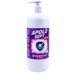 Apolo Дезинфекциращ препарат за ръце Sept , лосион, с помпа, 1 L - Баня