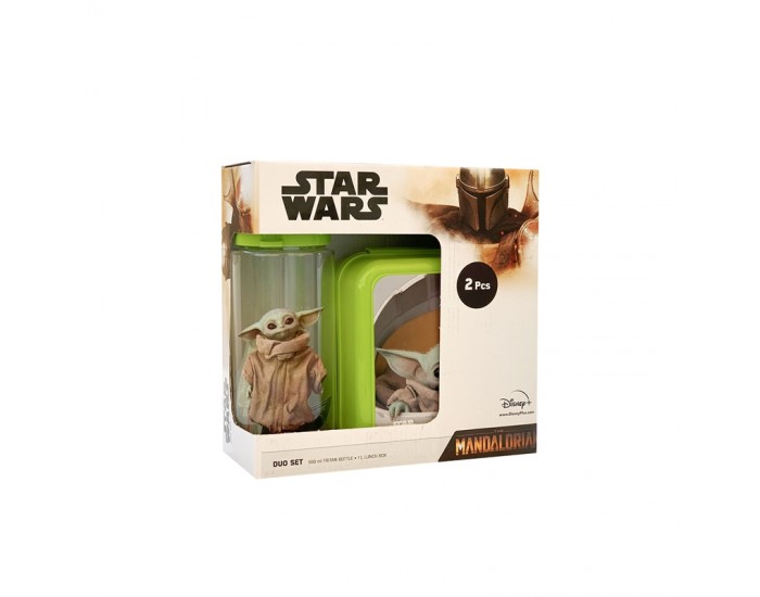 Disney Комплект The Mandalorian, бутилка 500 ml и кутия за обяд