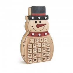 Small Foot Календар Снежен човек, дървен, 23 х 8 х 40 cm - Сувенири, Подаръци, Свещи