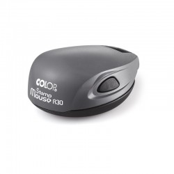 Colop Печат Stamp Mouse R 30, джобен, кръгъл, 30 mm, сив - Канцеларски материали