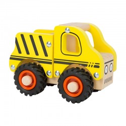 Small Foot Камион, дървен, жълт, 13 х 7 х 10 cm - Small Foot
