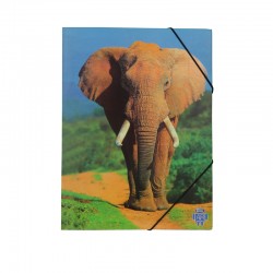Skag Папка AR, картонена, с ластик, 25 х 35 cm, слон - Хартия и документи