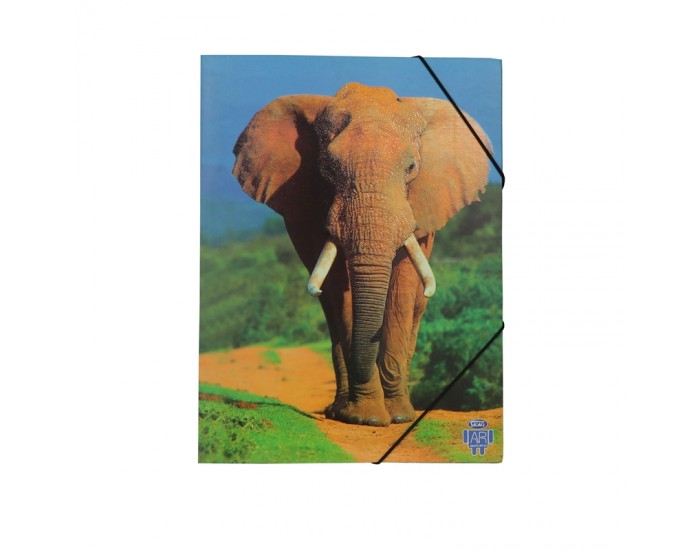 Skag Папка AR, картонена, с ластик, 25 х 35 cm, слон