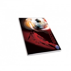 Skag Тетрадка AR, спирала, 2 теми, 17 х 25 cm, 60 листа, футбол - Канцеларски материали