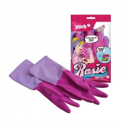 York Ръкавици Rosie, домакински, ароматизирани, L - Продукти за баня и WC