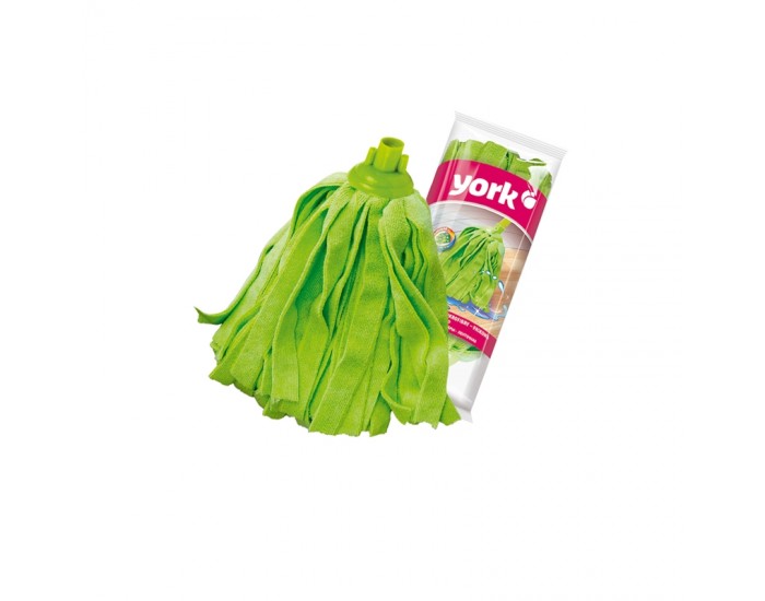 York Моп, микрофибърен, на ленти, конусовиден, зелен