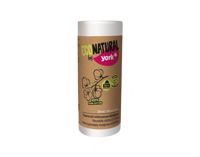 York Домакинска кърпа Eco Natural, на ролка, 30 къса York Домакинска кърпа Eco Natural, на ролка, 30 къса