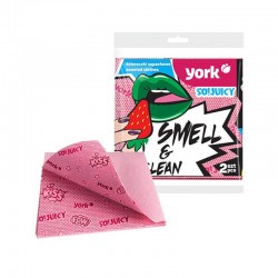 York Кърпа So!Juicy, ароматизирана, ягода, 2 броя - Продукти за баня и WC