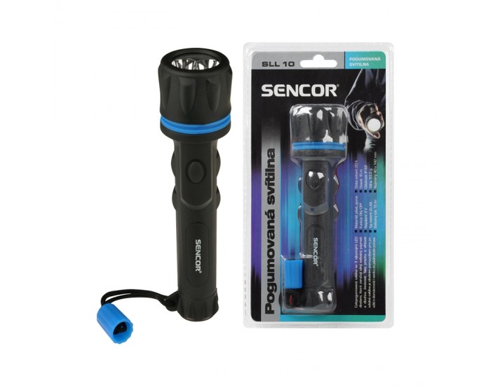Sencor Фенер SLL 10 PINK, гумен, водоустойчив, син