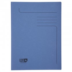 Exacompta Папка Clean'Safe, картонена, 400 g/m2, 24 x 32 cm, синя, 5 броя - Exacompta