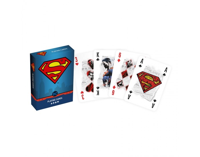 Cartamundi Карти за игра Superman & Batman, 2 тестета