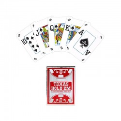 Cartamundi Карти за игра Texas Holdem, червено-черни - Изкуство и забавление