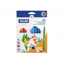 Milan Флумастери, 24 цвята в опаковка - Milan