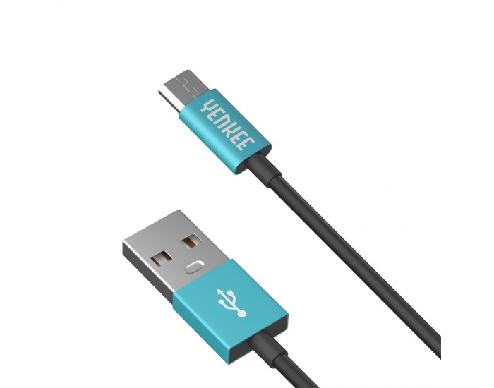 Yenkee Кабел 221 BBE, USB-A Male към Micro USB-B Male, 1 m