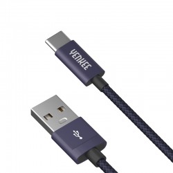 Yenkee Кабел 301 BE, USB-A Male към USB-C Male, 1 m, син - Офис техника