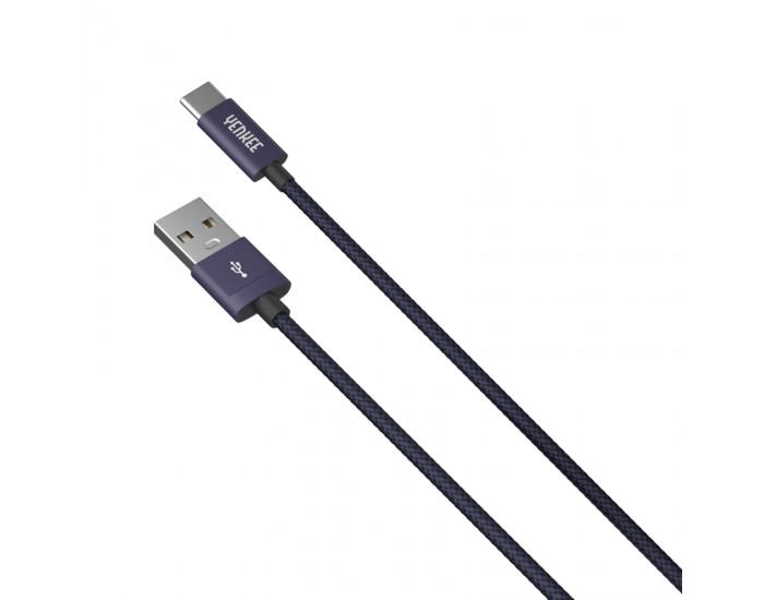 Yenkee Кабел 301 BE, USB-A Male към USB-C Male, 1 m, син