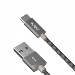 Yenkee Кабел 301 GY, USB-A Male към USB-C Male, 1 m, сив - Офис техника