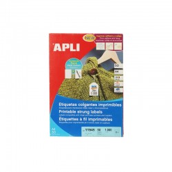 Apli Етикети за цени, 22 x 35 mm, с перфорация и връзка, 50 листа - Хартия и документи