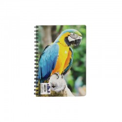 Skag Тетрадка Pets AR, спирала, 2 теми, 17 х 25 cm, 60 листа, папагал - Skag
