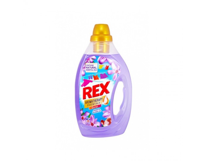 Rex Перилен препарат Жасмин и жожоба, гел, за цветно пране, 1 L, за 20 пранета Rex Перилен препарат Жасмин и жожоба, гел, за цветно пране, 1 L, за 20 пранета