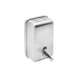 Dayco Диспенсър за течен сапун, вертикален, 13 х 7 х 22 cm, 1 L, инокс - Продукти за баня и WC