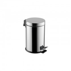 Dayco Кош за отпадъци, с педал, метален, ø27.5 х 44 cm, 20 L, инокс - Кухненски аксесоари
