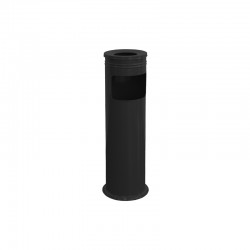 Dayco Кош за отпадъци, с пепелник, ø18 х 60 cm, 13 L, черен - Dayco