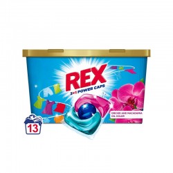 Rex Перилен прапарат Orchid, капсули, за цветно пране, за 13 пранета - Rex