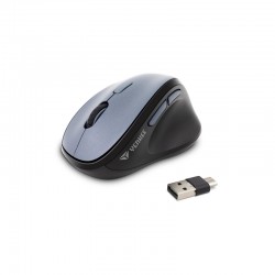 Yenkee Мишка YMS 5050, безжична, ергономична, USB, сива - Офис