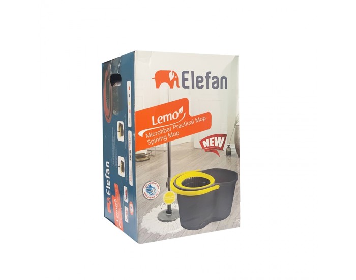 Elefan Комплект за почистване Lemo Spin - моп с кофа Spingo, 16 L