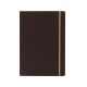 Fabriano Тетрадка Ispira, A5, широки редове, шита, твърда корица, 96 листа, кафява