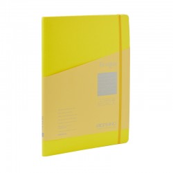 Fabriano Тетрадка Ecoqua+, A4, картонена корица, със скрита спирала, 70 листа, жълта - Fabriano
