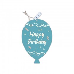 Gespaensterwald Картичка-таг Happy Birthday, балон - Хартия и документи