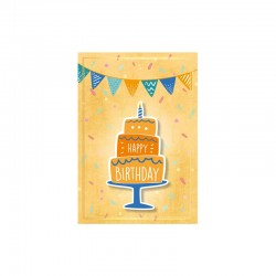 Gespaensterwald Картичка Happy Birthday, оранжева - Gespaensterwald