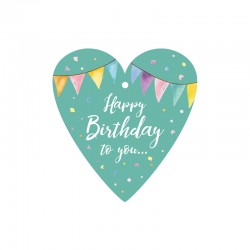 Gespaensterwald Етикет за подарък Happy Birthday To You, сърце - Хартия и документи