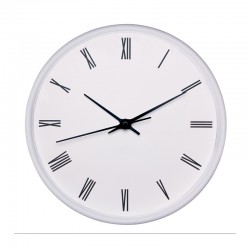 Splendid Стенен часовник Easy, диаметър 25.5 cm, бял - Декорации